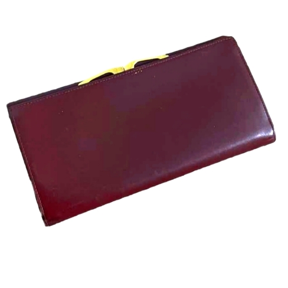 💋CARTIÉR BORDEAUX TRI-FOLD WALLET - Picture 2 of 14